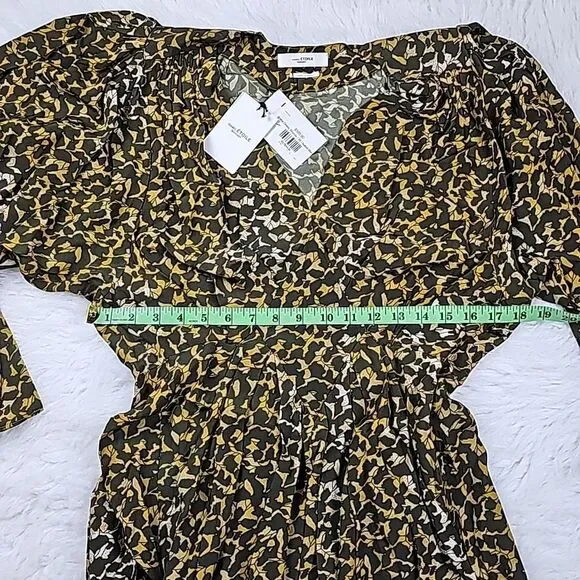 Isabel Marant Étoile Arone Long-Sleeve Abstract-Print Dress Size 34 EU - 2 US‎